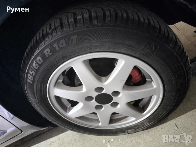 Лети джанти 14 цола VW с зимни гуми SEMPERIT Master-Grip 2