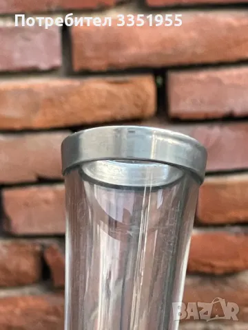 Кристално шише с метален обков от Портогалия, снимка 7 - Подаръци за рожден ден - 47390041