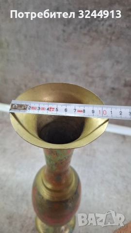 Много красива месингова ваза , снимка 7 - Вази - 52221233