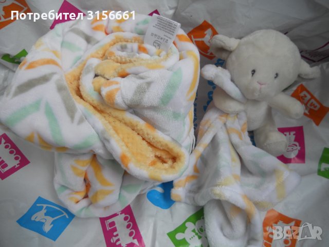 Бебешко Одеяло Мека прегръдка  ХУГИ с мече , снимка 3 - Спално бельо и завивки - 40859325
