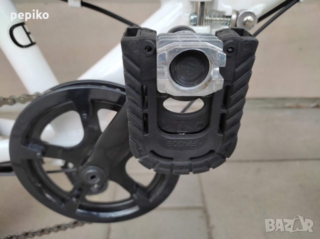 Продавам колела внос от Германия алуминиев двойносгъваем велосипед DINA BIKE 20 цола 6 скорости, снимка 4 - Велосипеди - 35814423