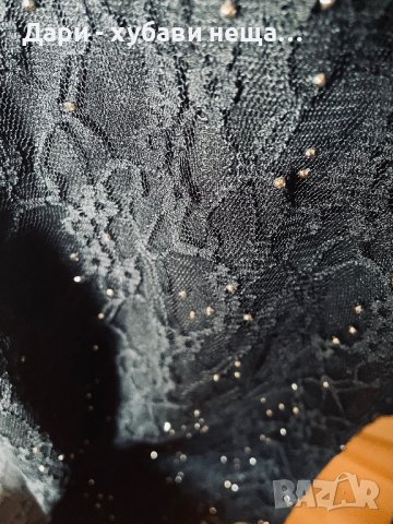 Дантелена рокля в черно, с камъчета🍀❤️L,XL❤️🍀арт.5003, снимка 4 - Рокли - 41269710