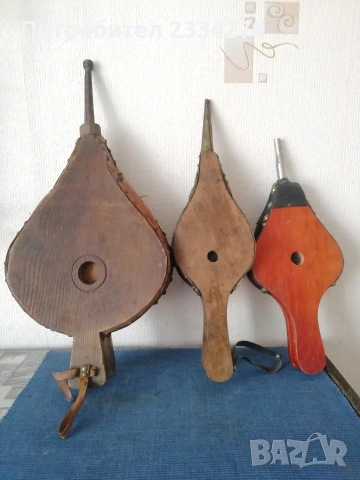 Стари духалки духала за камини, огнища в ковачници и златарство. , снимка 12 - Антикварни и старинни предмети - 39836228
