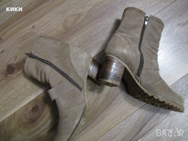 Дамски боти естествен велур/Боти НМ, снимка 13 - Кецове - 51939875
