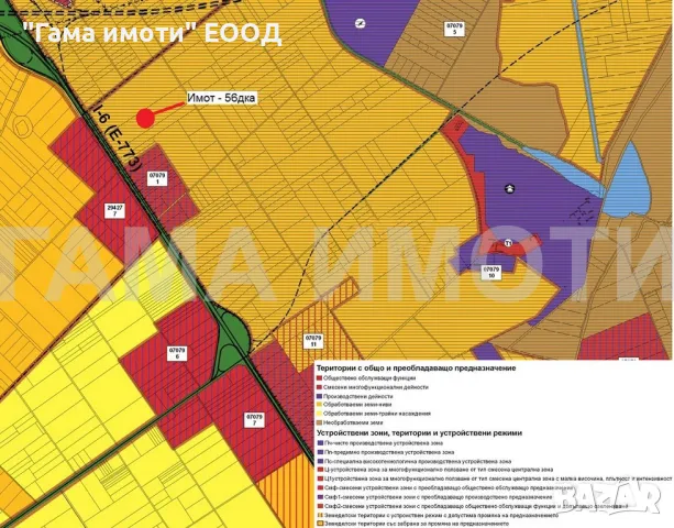 Парцел със 107 метра лице на пътя Бургас - София, снимка 3 - Парцели - 48422249
