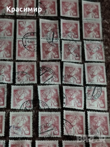 Винтидж ПОЩЕНСКИ марки Чехословакия 90 бр. , снимка 18 - Филателия - 53173880