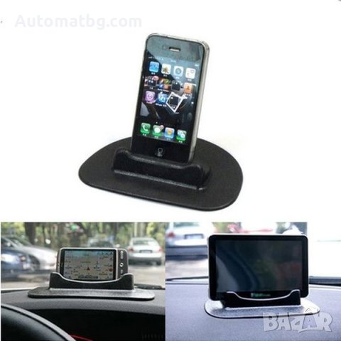 Поставка за таблет Automat, Универсална, Силиконова, Черен, снимка 2 - Аксесоари и консумативи - 41209399