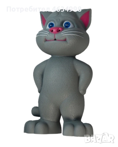 Talking Tom Интерактивен говорящ котарак, снимка 2 - Музикални играчки - 52794178