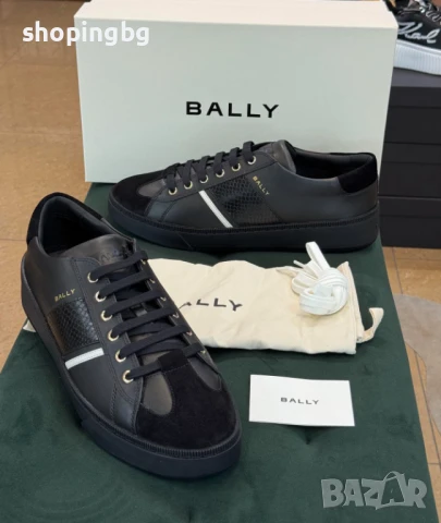 Луксозни мъжки сникърси BALLY с кожа питон  575 лв., снимка 3 - Спортно елегантни обувки - 51072142