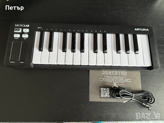 Arturia MicroLab Mk3 Black Миди клавиатура