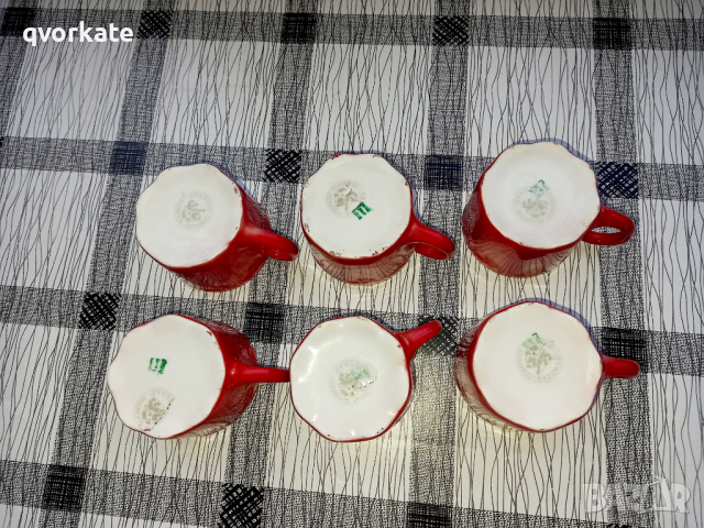 Комплект порцеланови чаши и чинии , снимка 4 - Чаши - 44697577