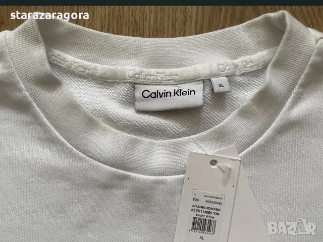 Calvin Klein Off Placement Logo XL, снимка 8 - Блузи - 56382085