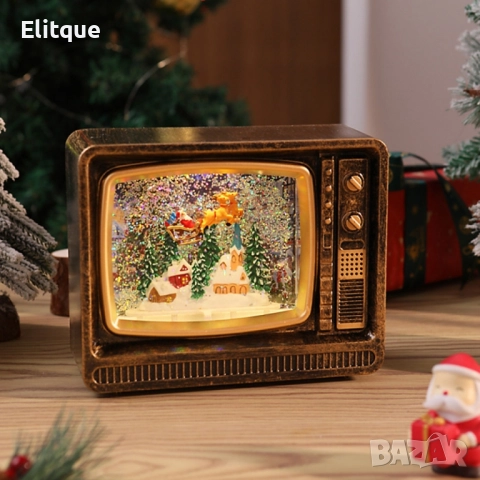 Коледен ретро телевизор - декорация, снимка 9 - Декорация за дома - 52437946