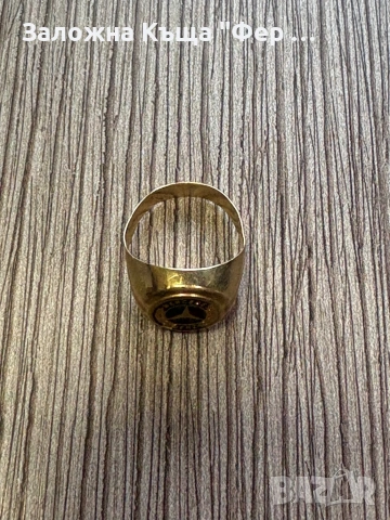 Златен мъжки пръстен, снимка 2 - Пръстени - 53430644