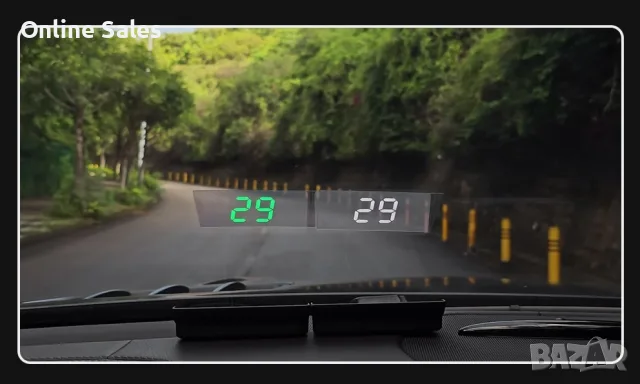 Километраж с GPS, автомобилен цифров скоростомер, LED дисплей, HUD Display, ХУД, Универсален, снимка 3 - Аксесоари и консумативи - 56150542