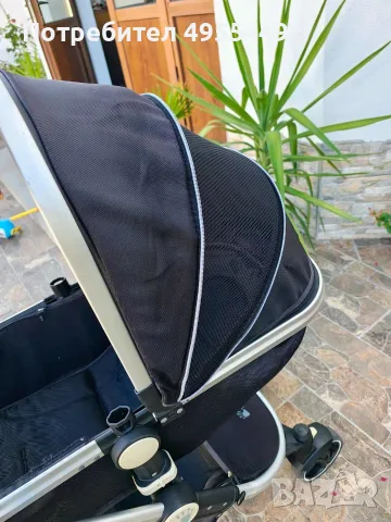  i-Safe System Black Trio Travel System 3-в-1 – комбинирана бебешка количка с кош/седалка, кошче за , снимка 9 - Детски колички - 56194526