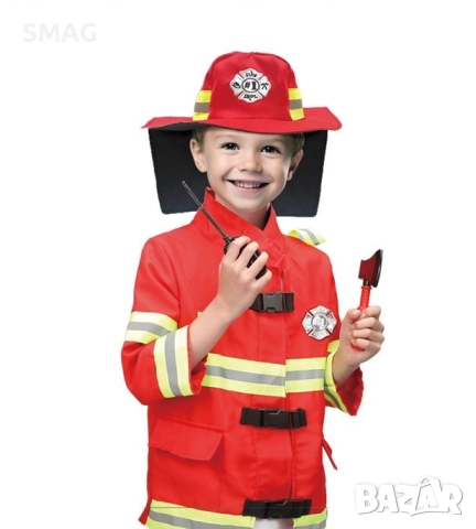 Карнавален детски костюм на пожарникар с аксесоари Halloween / Хелоуин_1248111