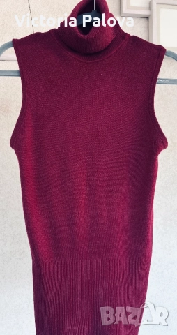 Стилно поло без ръкави 35% кашмир, снимка 5 - Корсети, бюстиета, топове - 52864005