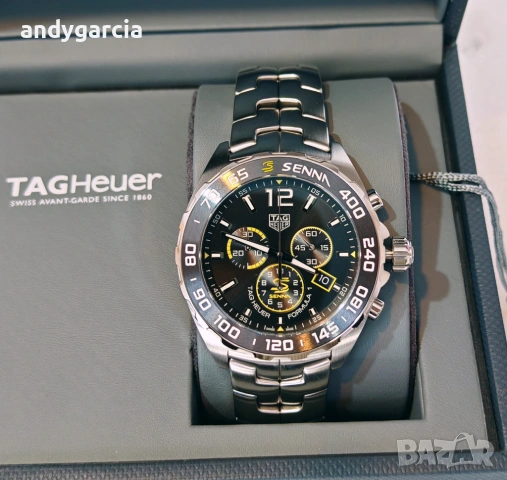  TAG Heuer Formula Ayrton Senna Special Edition 43 mm CAZ101AF.BA0637 чисто нов кутия 100% оригинал, снимка 2 - Мъжки - 53680954