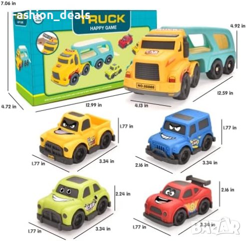 Нов комплект за малки деца Играчки Транспортни коли 1-3 год., снимка 5 - Образователни игри - 41401209