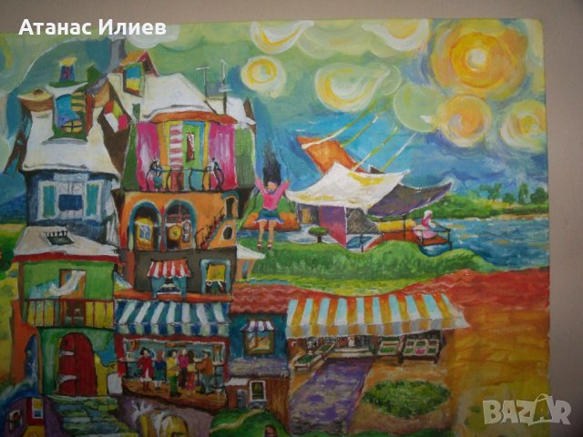 "В хармония с природата" худ. Десислава Илиева, снимка 3 - Картини - 40845456