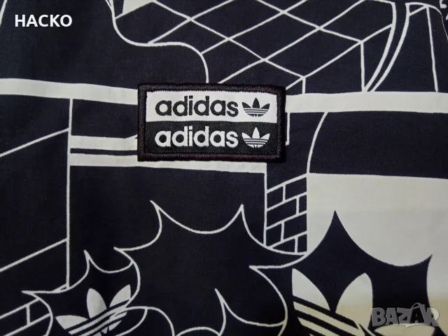 Ветровка с Качулка Adidas с Комикси от Патрик Кайл 100% Оригинално Внос от Англия, снимка 4 - Якета - 56198075