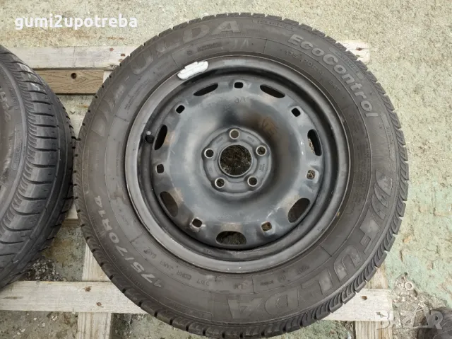 14 джанти 5х100 VolksWagen POLO 5J et35 Fulda 175/70/14 2017г 5-5,5мм, снимка 5 - Гуми и джанти - 47426729