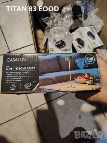 casalux LED акумулаторна настолна лампа 3 в 1 , снимка 4 - Лед осветление - 52929811