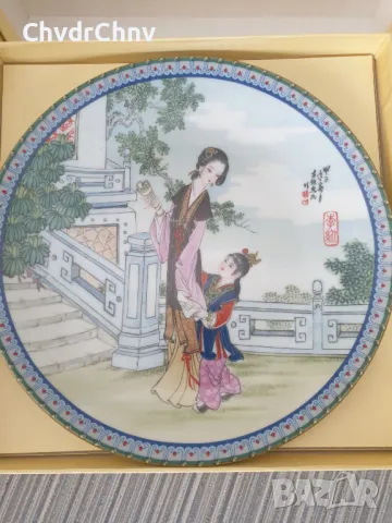 11бр Imperial Jingdezhen китайски колекционерски порцеланови чинии-картини/проститутки/чиния 22см, снимка 8 - Картини - 49636546