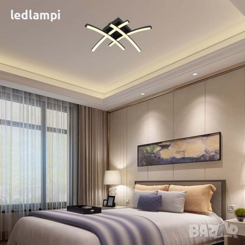 LED Плафониера 24W Черна Топло Бяла Светлина, снимка 6 - Лампи за таван - 41185877