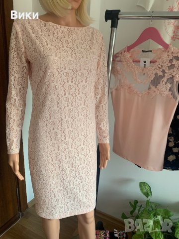 Розово рокля от дантела, снимка 11 - Рокли - 40914436