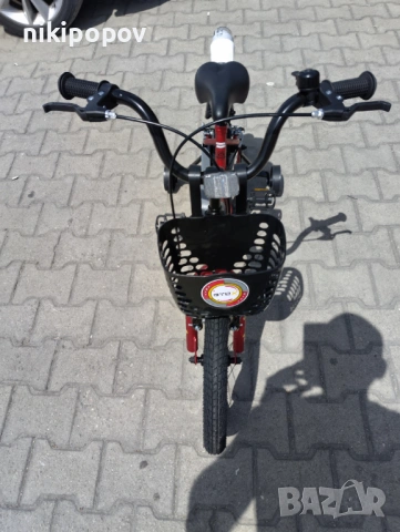 BYOX Детски велосипед 16" ROBO червен, снимка 5 - Велосипеди - 53759333