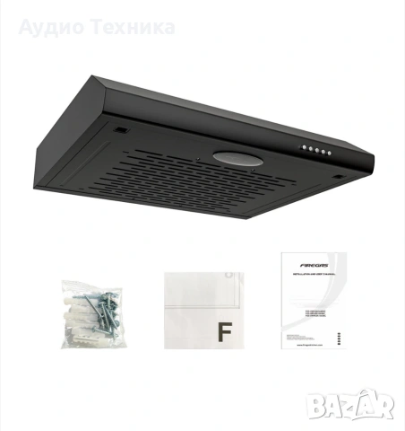 Абсорбатор FIREGAS 3 нива на мощност, LED осветление, Миещ се филтър, 60 см, Лесен монтаж, Клас B,, снимка 6 - Влагоабсорбатори и влагоуловители - 53294095