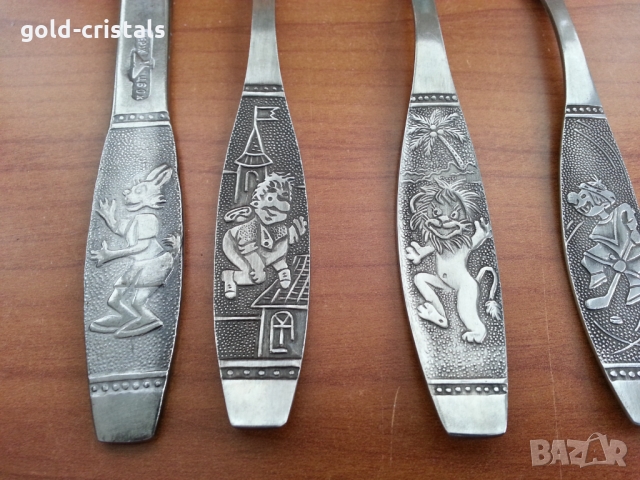 Руски детски комплект за хранене , снимка 4 - Антикварни и старинни предмети - 36051737