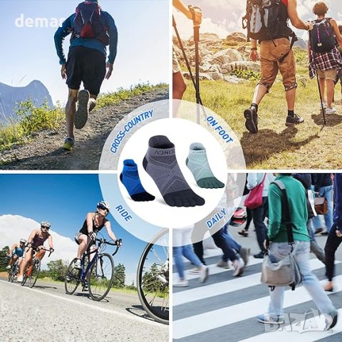 Чорапи Geila, чорапи за бягане с пет пръста до глезена – размер М, снимка 5 - Други спортове - 42165939