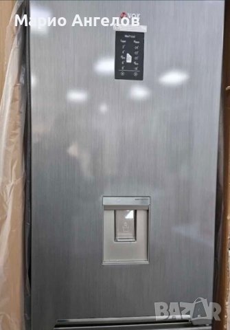 Хладилник с фризер No frost A+++ Нов инокс с диспенсър 60 месеца гаранция, снимка 8 - Хладилници - 39692287