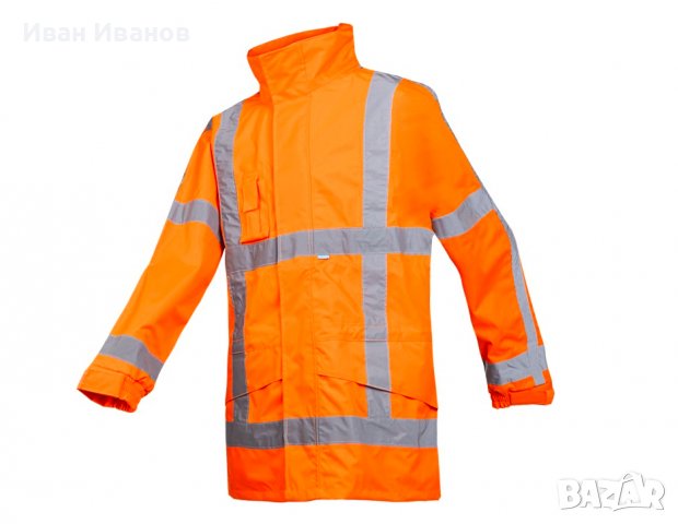 Работно водоустойчиво  Sioen Boorne  Предупредително защитно яке за дъжд (RWS)