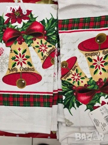 коледни кърпи хавлии  35х60 см, снимка 3 - Хавлиени кърпи - 48254927