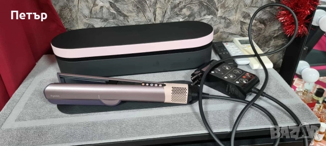 Сешоар-преса за коса Dyson - Airstrait, Jasper Plum, Limited edition, снимка 10 - Преси за коса - 52996824