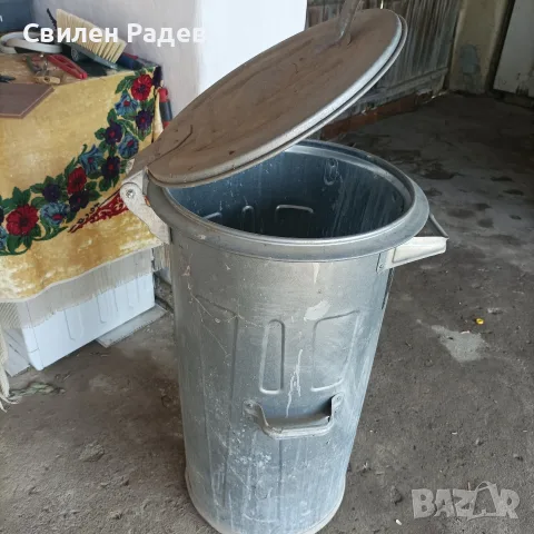 казан за отпадъцине е използван 
