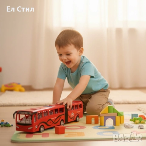 Истински автобус в мини вариант – радост за всяко дете Inertia Luxury Bus, снимка 2 - Коли, камиони, мотори, писти - 53586373