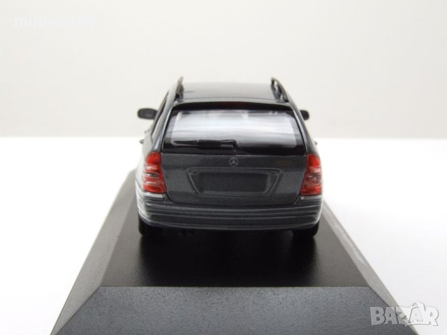 Mercedes C-Klasse T-Modell S203 Kombi 2001 - мащаб 1:43 Maxichamps моделът е нов в PVC дисплей-кейс, снимка 16 - Колекции - 40439228
