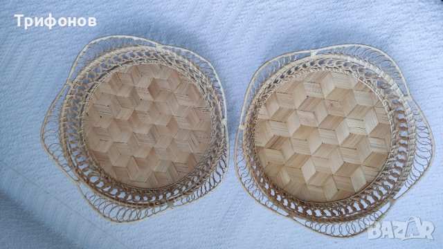 Продавам чисто нови плетени панерчета /подноси/, снимка 2 - Аксесоари за кухня - 41120565
