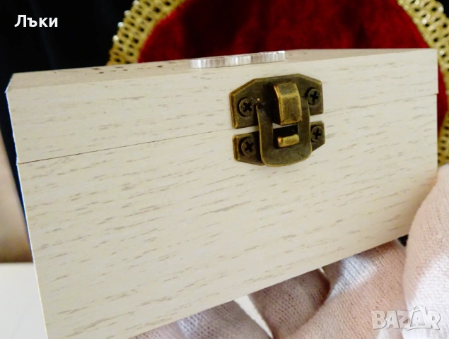 Музикална кутия за бижута,Сватбен марш,естествено дърво. , снимка 2 - Антикварни и старинни предмети - 53574118