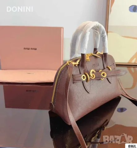Miu Miu Aventure Nappa дамска чанта от естествена кожа, снимка 4 - Чанти - 55891383