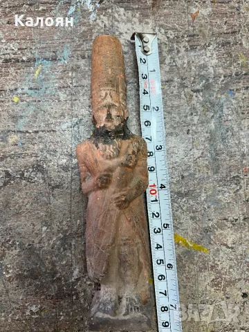 Старинна теракотена фигурка , снимка 9 - Други ценни предмети - 47311979