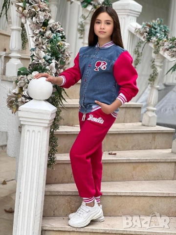 детски ватиран комплект barbie