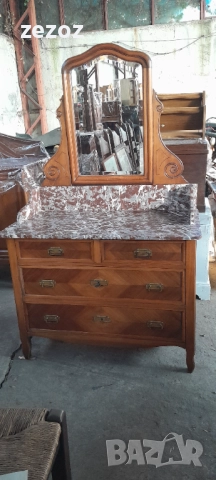 Антикварен тоалетен шкаф №70, снимка 3 - Шкафове - 52232511