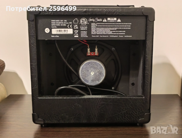Китарен усилвател Harley Benton HB-10G, снимка 5 - Китари - 52931092