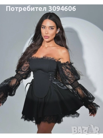 Дамска луксозна рокля , снимка 2 - Рокли - 52905831